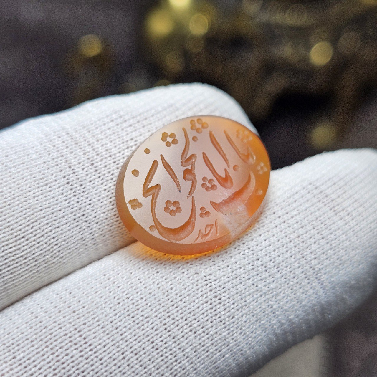نگین سنگ عقیق معدنی