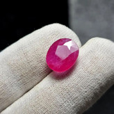 نگین یاقوت صورتی درشت