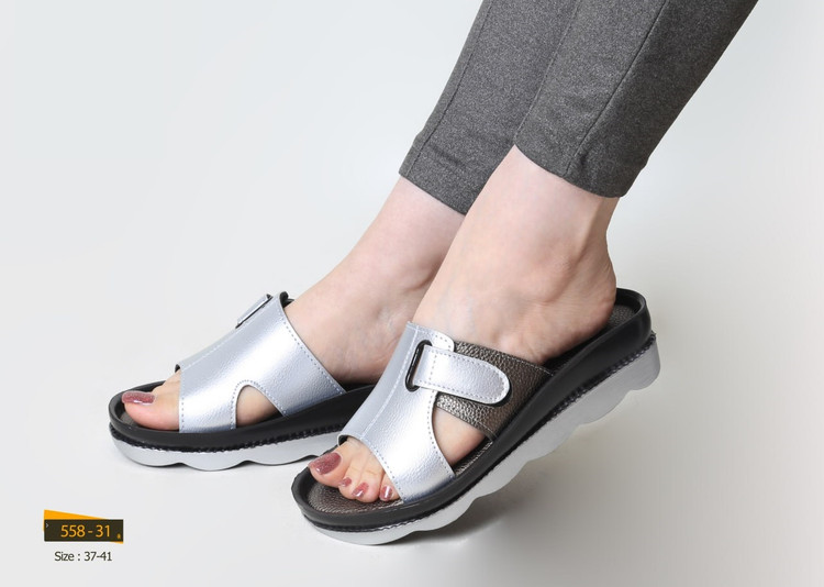 صندل روفرشی مجلسی زنانه کد 558-31