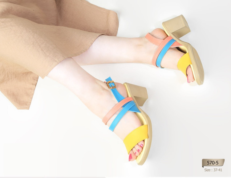 صندل رو فرشی _ تابستانی زنانه (پاشنه: حدود 7cm) کد 570-5