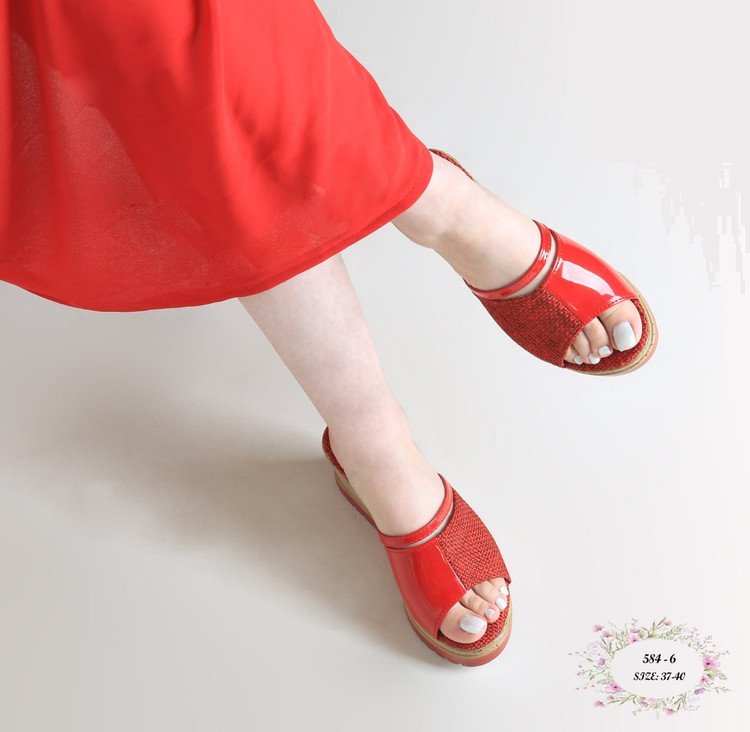 صندل مجلسی زنانه کد 584-6 (پاشنه: بین 7 - 8 سانتی متر)