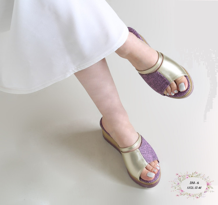صندل مجلسی زنانه کد 584-6 (پاشنه: بین 7 - 8 سانتی متر)