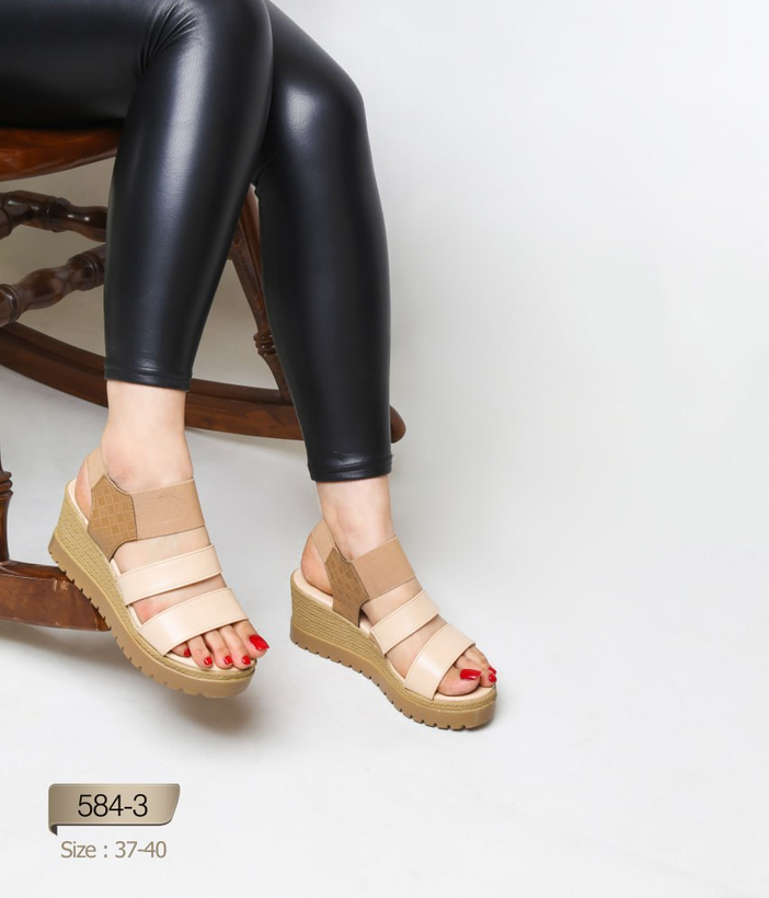 صندل مجلسی زنانه کد 584-3 (پاشنه: بین 7 - 8 سانتی متر)