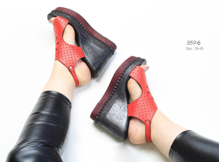 صندل مجلسی زنانه کد 559-6 (پاشنه: عقب حدود 11 / جلو حدود 5 cm)