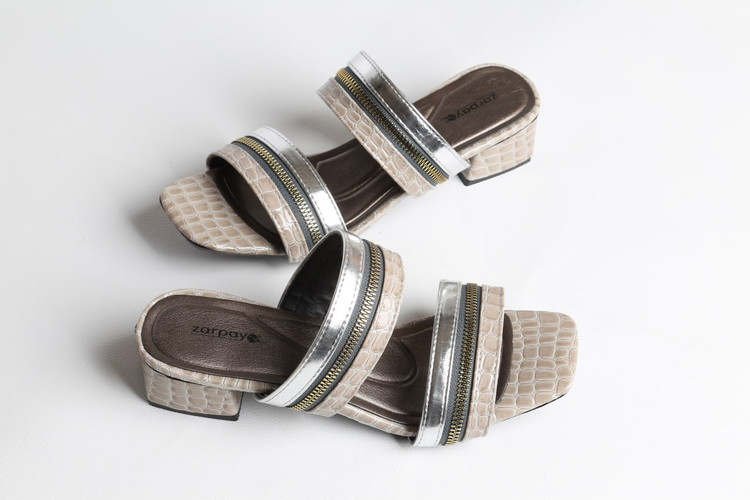 صندل مجلسی _ روفرشی زنانه کد 800-20 (پاشنه: 8cm- 4cm)