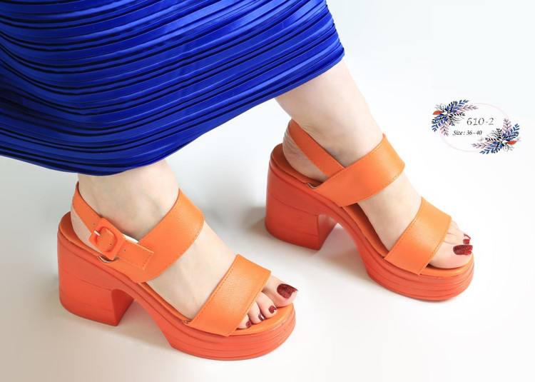 صندل مجلسی _ روفرشی زنانه کد 610-2 (سری 2) (پاشنه: 8cm)