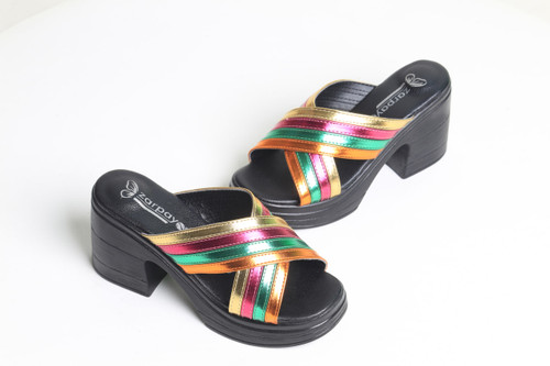 صندل مجلسی _ روفرشی زنانه کد 610-6 (پاشنه:حدود 8cm)
