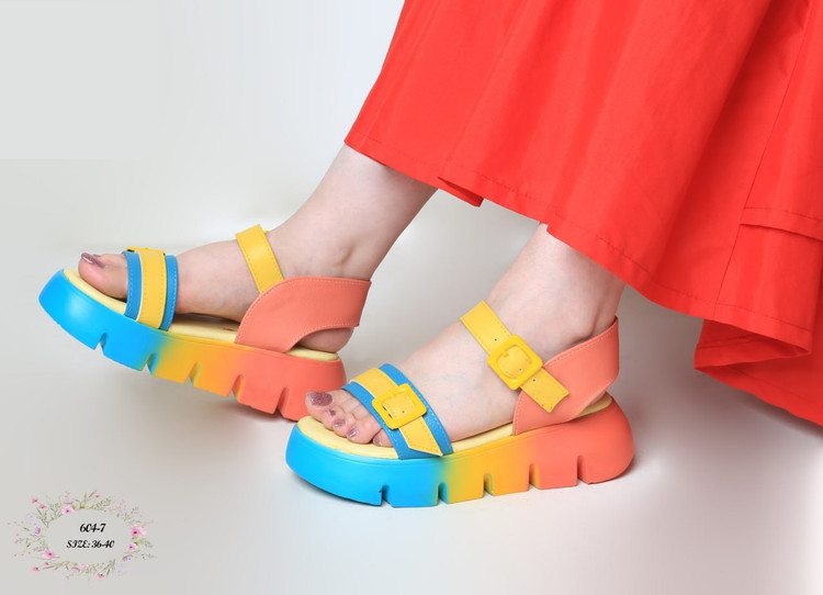 صندل مجلسی رو فرشی _ تابستانی زنانه کد 604-7 (لژ حدود 5 سانت)