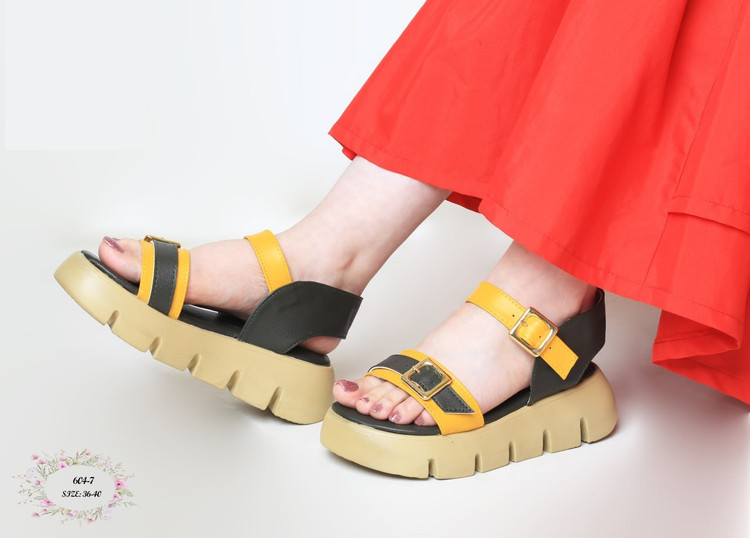 صندل مجلسی رو فرشی _ تابستانی زنانه کد 604-7 (لژ حدود 5 سانت)