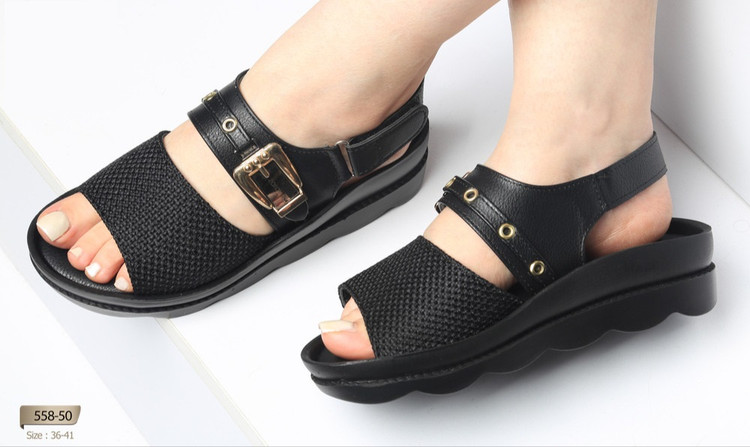 صندل تابستانی سگک دار زنانه کد 558-50