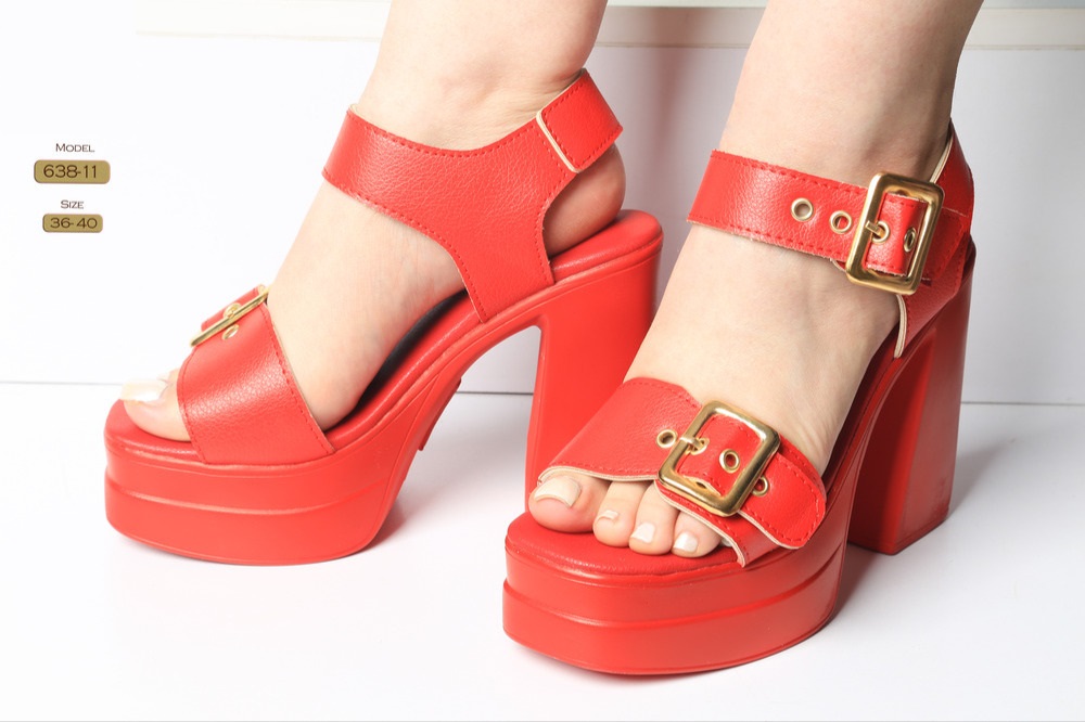 صندل رو فرشی _ تابستانی  زنانه (پاشنه:  جلو 12cm، عقب 4cm) کد 638-11