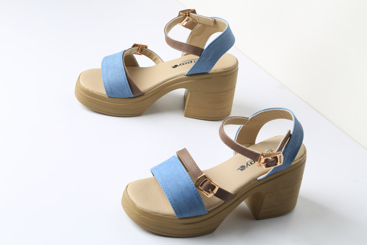 صندل تابستانی _ روفرشی زنانه کد 610-8 (پاشنه:حدود 8cm)