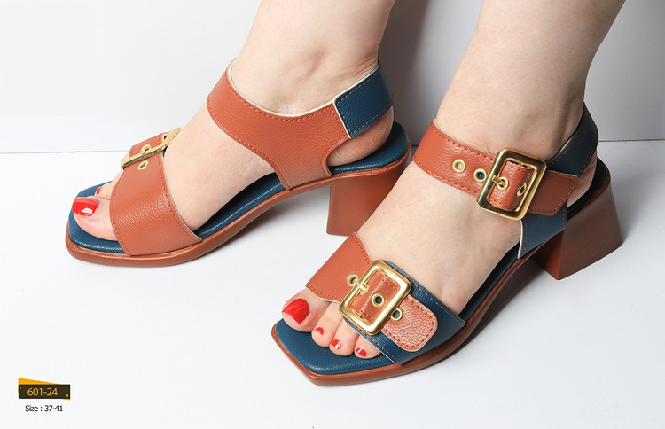صندل مجلسی _ روفرشی تابستانی زنانه کد 601-24 (پاشنه: حدود 5cm)
