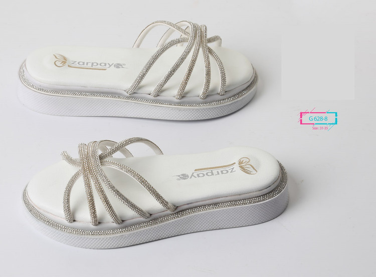 صندل روفرشی مجلسی دخترانه کد G628-8