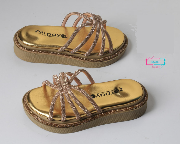 صندل روفرشی مجلسی دخترانه بچه گانه کد B628-8