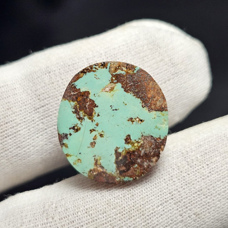 نگین سنگ طبیعی فیروزه معدنی نیشابور کد 38845