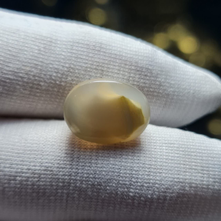 نگین سنگ طبیعی عقیق جزع معدنی طرح خاص ▫️کد 38904