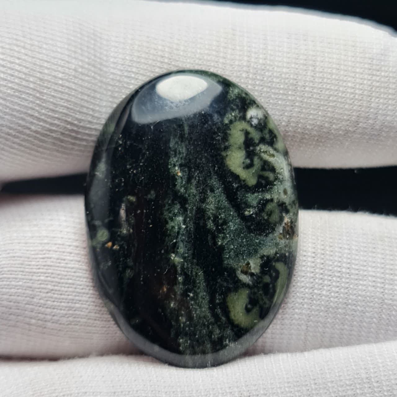 نگین درشت سنگ طبیعی کامبابا جاسپر معدنی ( جاسپر کهکشانی )  ▫️کد  38928