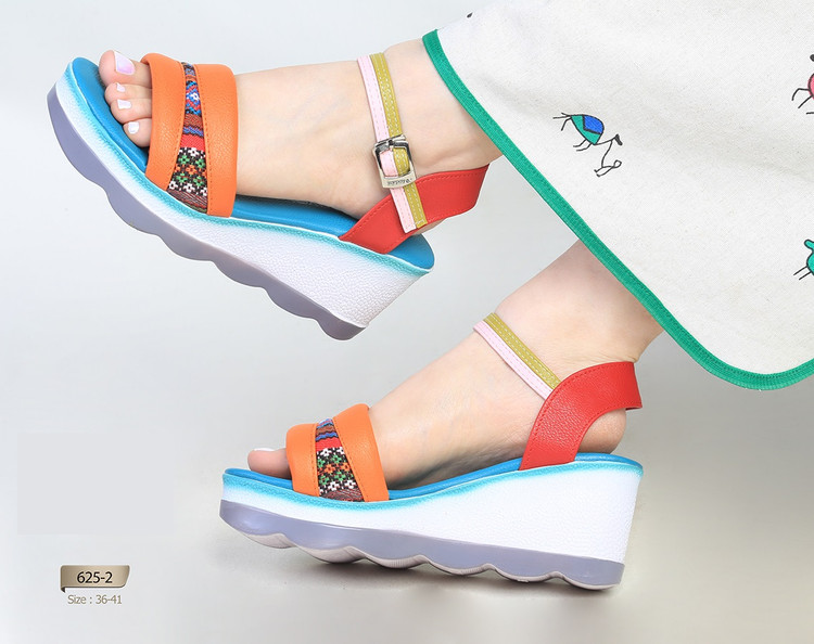 صندل رو فروشی مجلسی و تابستانی (سری 2) (پاشنه: عقب حدود 7cm / جلو حدود 3cm) کد 625-2