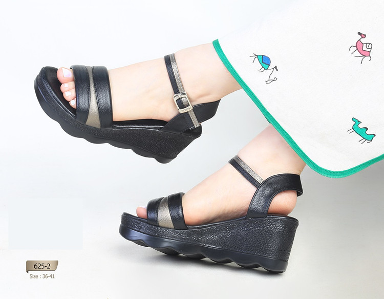 صندل رو فروشی مجلسی و تابستانی (سری 1) (پاشنه: عقب حدود 7cm / جلو حدود 3cm) کد 625-2