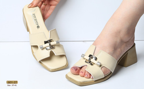 صندل رو فرشی _ مجلسی زنانه کد 601-27 (پاشنه: حدود 5cm)