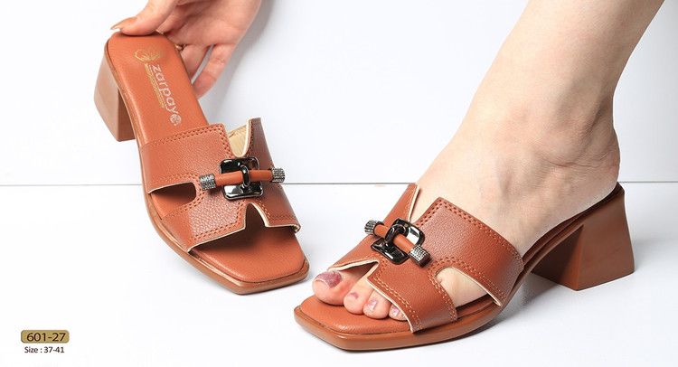 صندل رو فرشی _ مجلسی زنانه کد 601-27 (پاشنه: حدود 5cm)