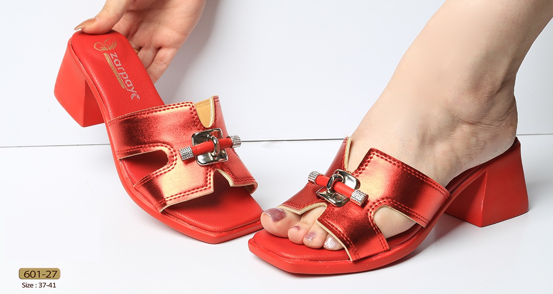 صندل رو فرشی _ مجلسی زنانه کد 601-27 (پاشنه: حدود 5cm)