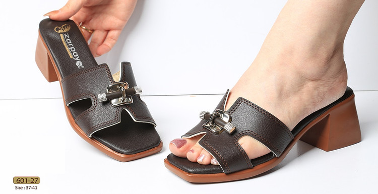 صندل رو فرشی _ مجلسی زنانه کد 601-27 (پاشنه: حدود 5cm)