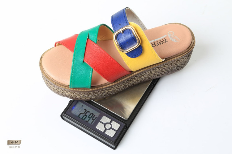 صندل روفرشی مجلسی زنانه کد 643-1