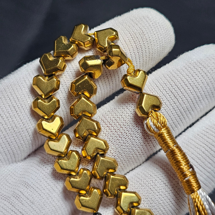 تسبیح ۳۳ دانه سنگ حدید معدنی کد 39467