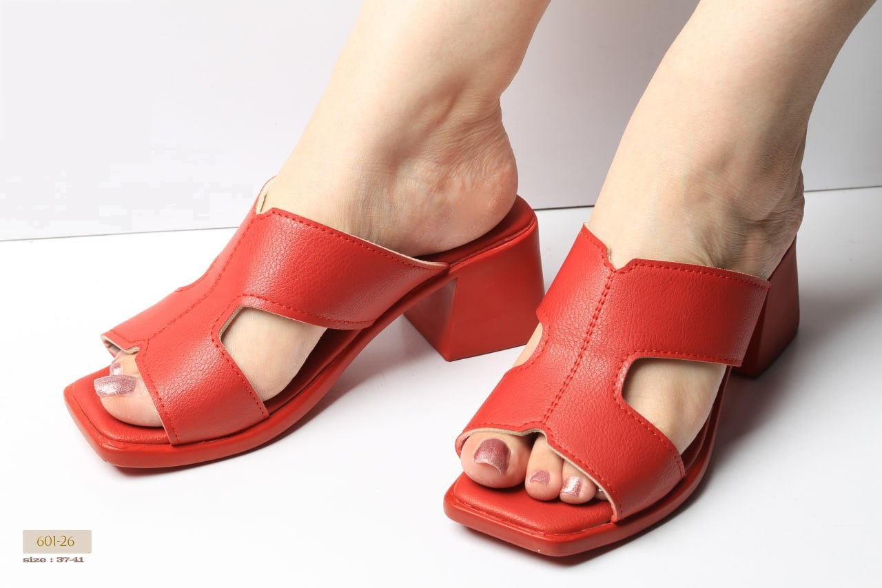 صندل روفرشی مجلسی زنانه کد 601-26 (پاشنه: حدود 5cm)