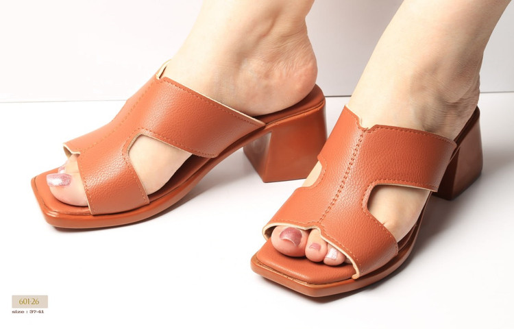 صندل روفرشی مجلسی زنانه کد 601-26 (پاشنه: حدود 5cm)