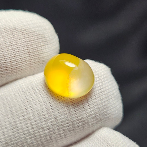 نگین سنگ عقیق زرد معدنی کد 39535