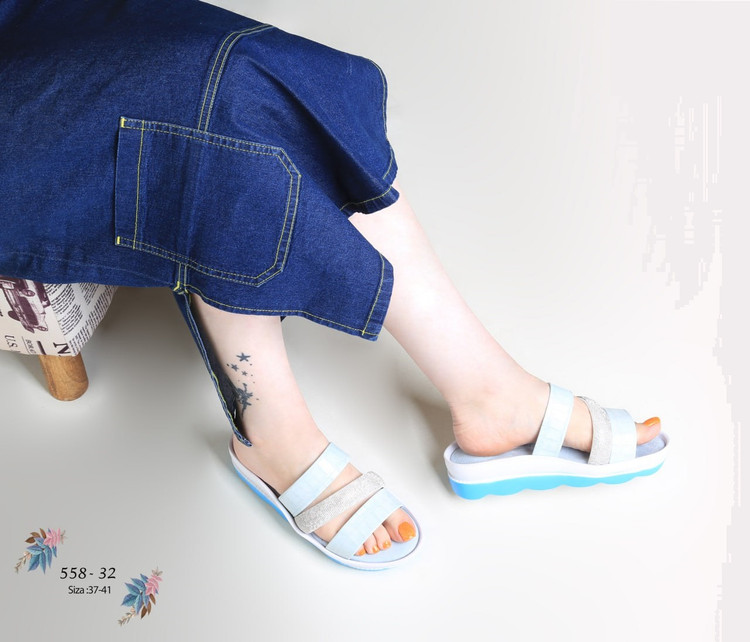 صندل رو فرشی _ تابستانی زنانه (لژ: حدود 3cm) کد 558-32